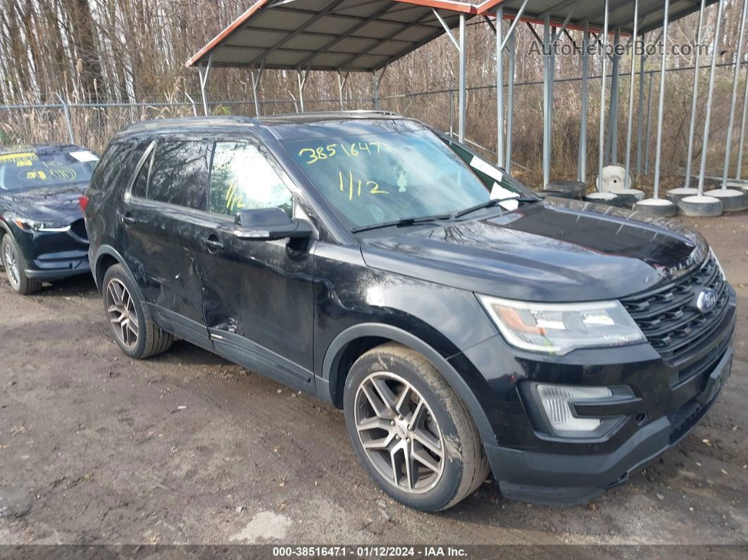 2016 Ford Explorer Sport Black vin: 1FM5K8GT2GGC31039