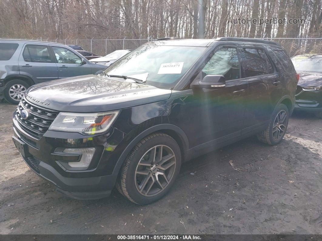 2016 Ford Explorer Sport Black vin: 1FM5K8GT2GGC31039