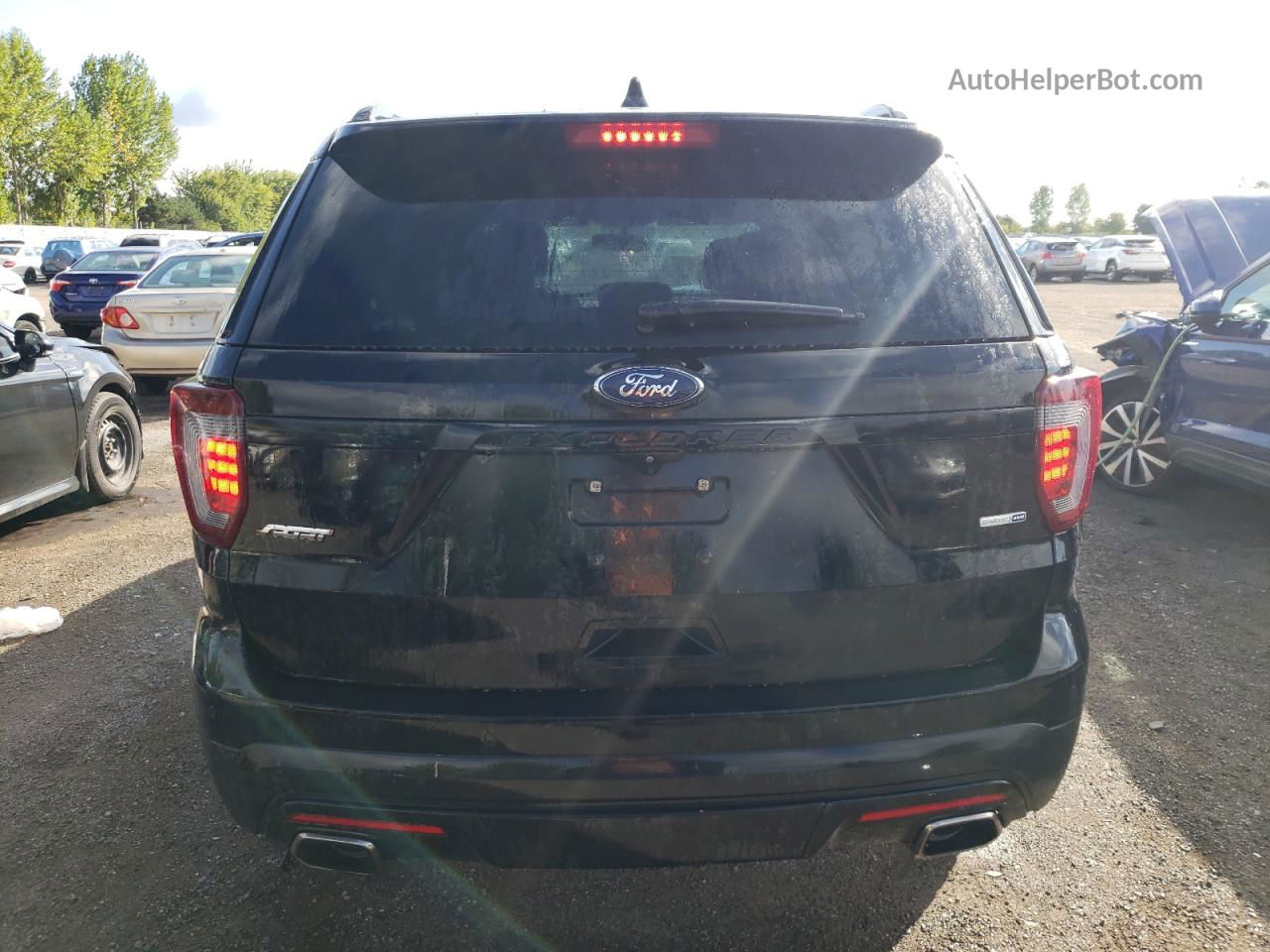 2017 Ford Explorer Sport Black vin: 1FM5K8GT2HGE06021