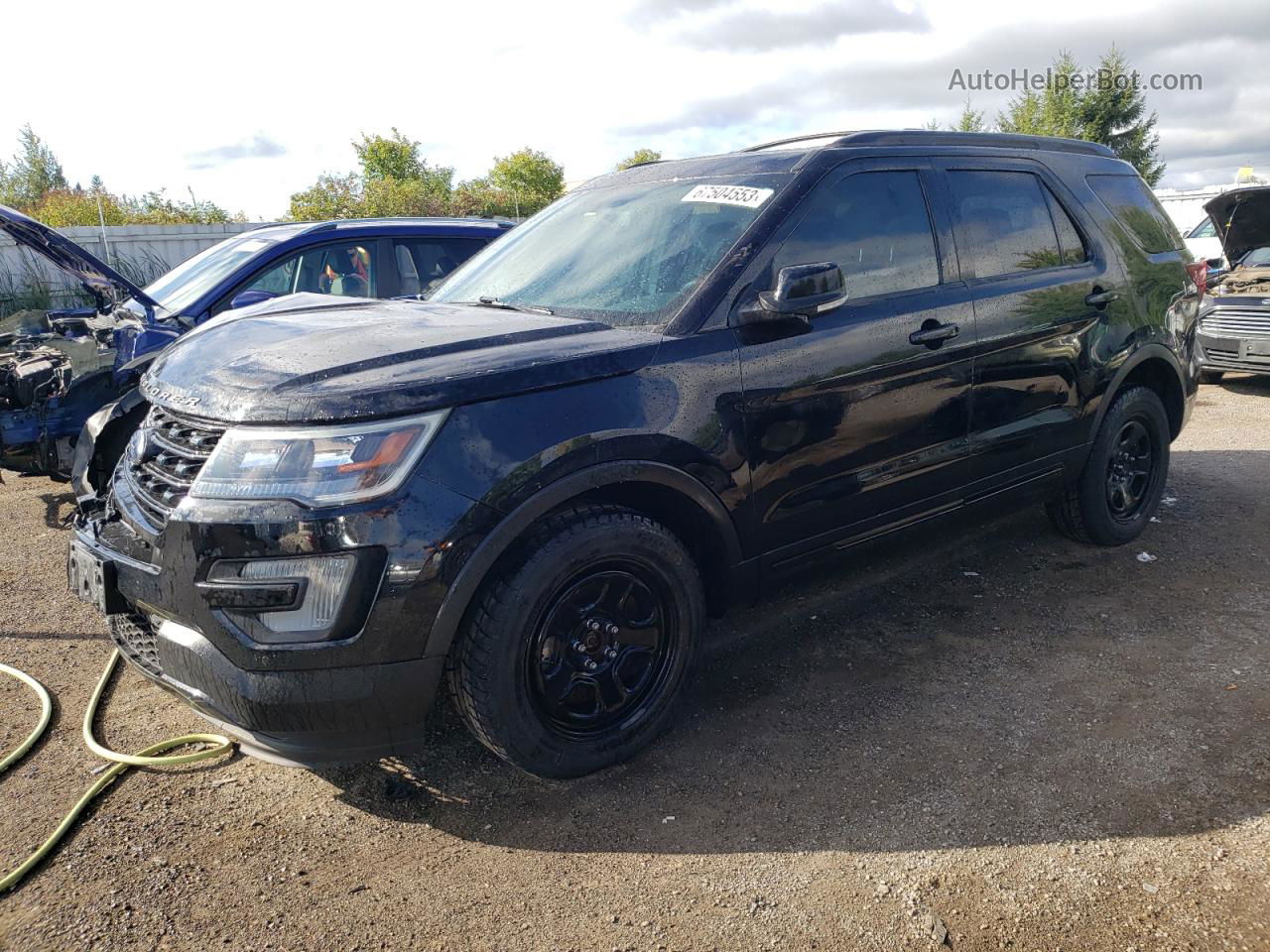 2017 Ford Explorer Sport Black vin: 1FM5K8GT2HGE06021