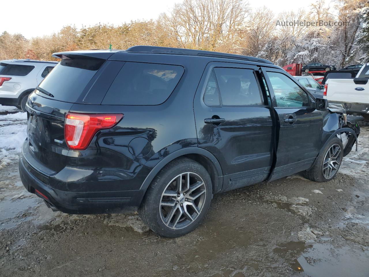 2018 Ford Explorer Sport Black vin: 1FM5K8GT2JGA20110