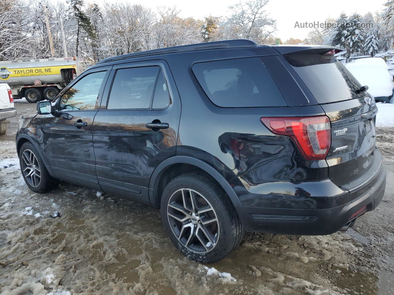 2018 Ford Explorer Sport Black vin: 1FM5K8GT2JGA20110