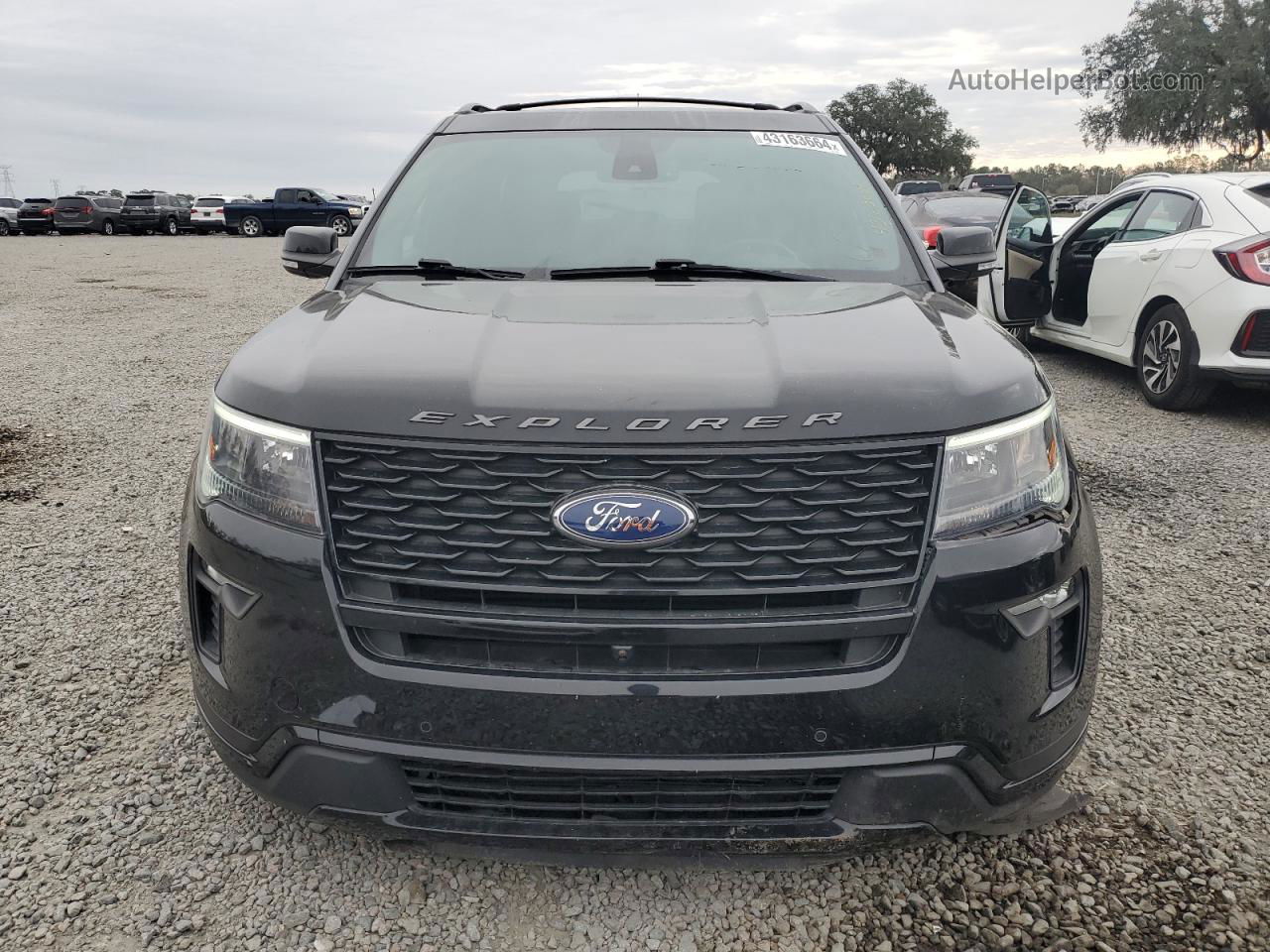 2018 Ford Explorer Sport Black vin: 1FM5K8GT2JGC81396