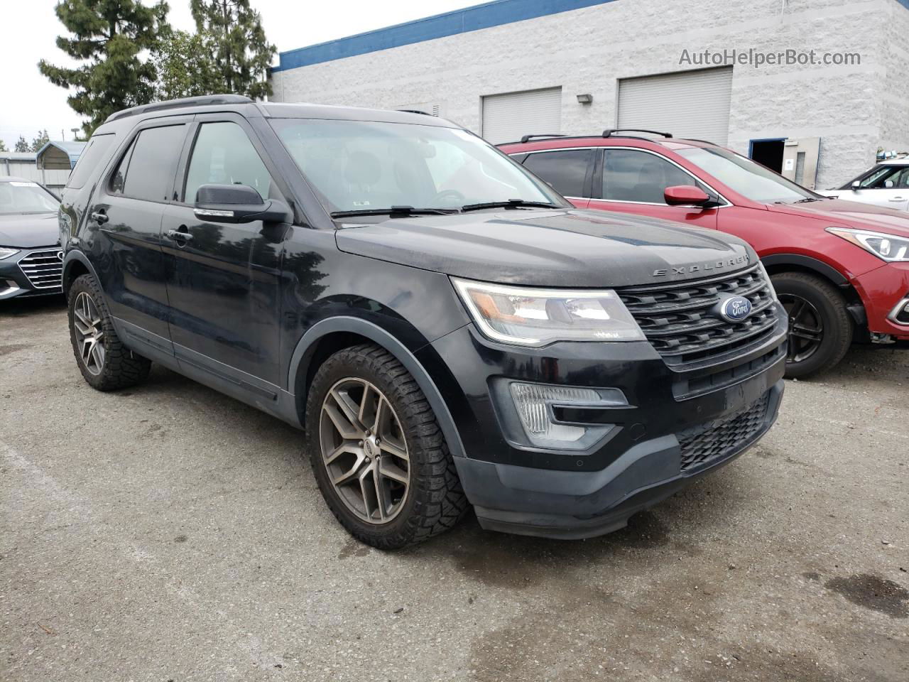 2017 Ford Explorer Sport Black vin: 1FM5K8GT3HGA61520