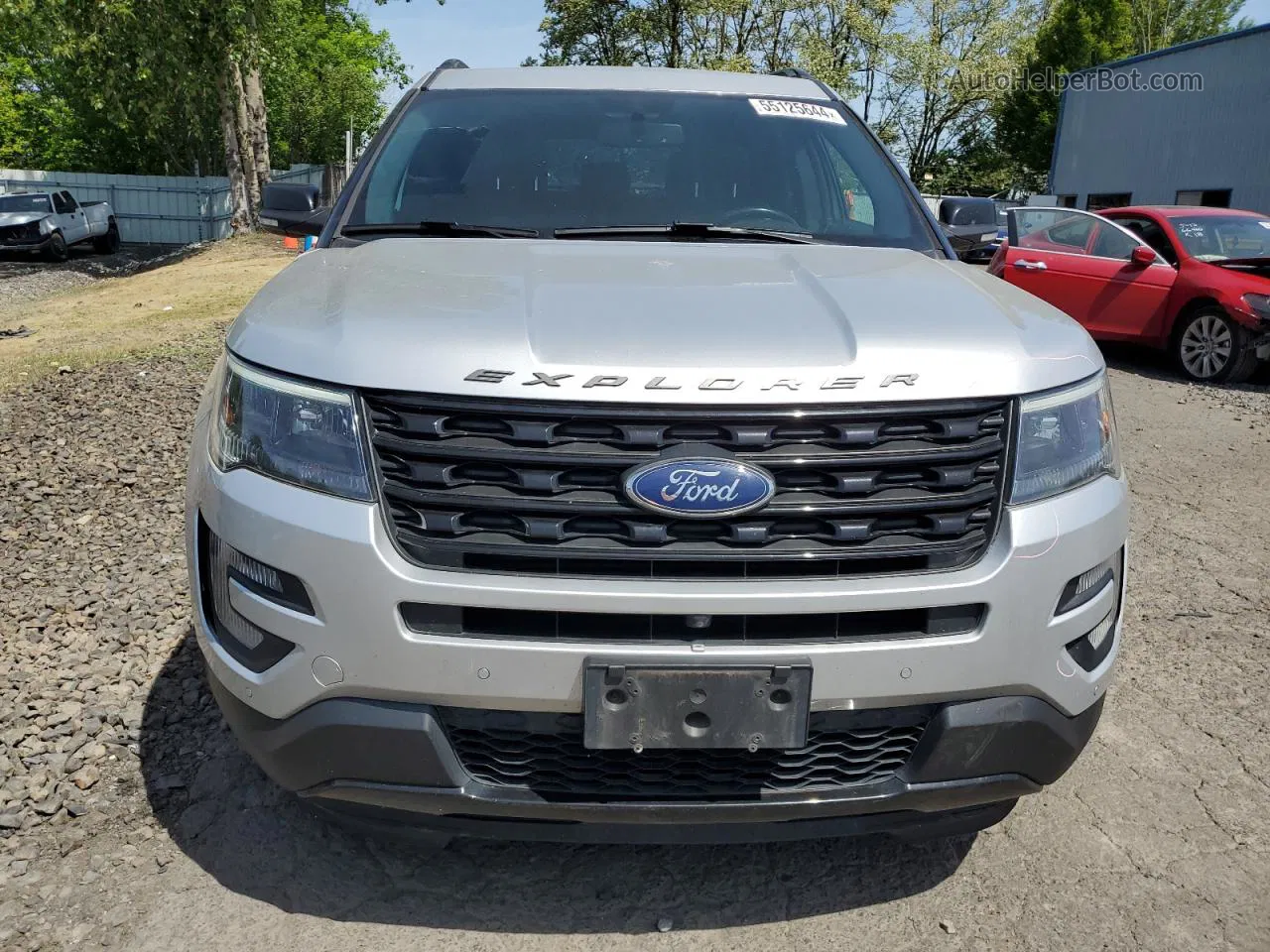 2017 Ford Explorer Sport Silver vin: 1FM5K8GT3HGD17395