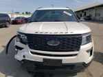 2018 Ford Explorer Sport White vin: 1FM5K8GT3JGA22254