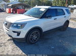 2018 Ford Explorer Sport White vin: 1FM5K8GT3JGC63697