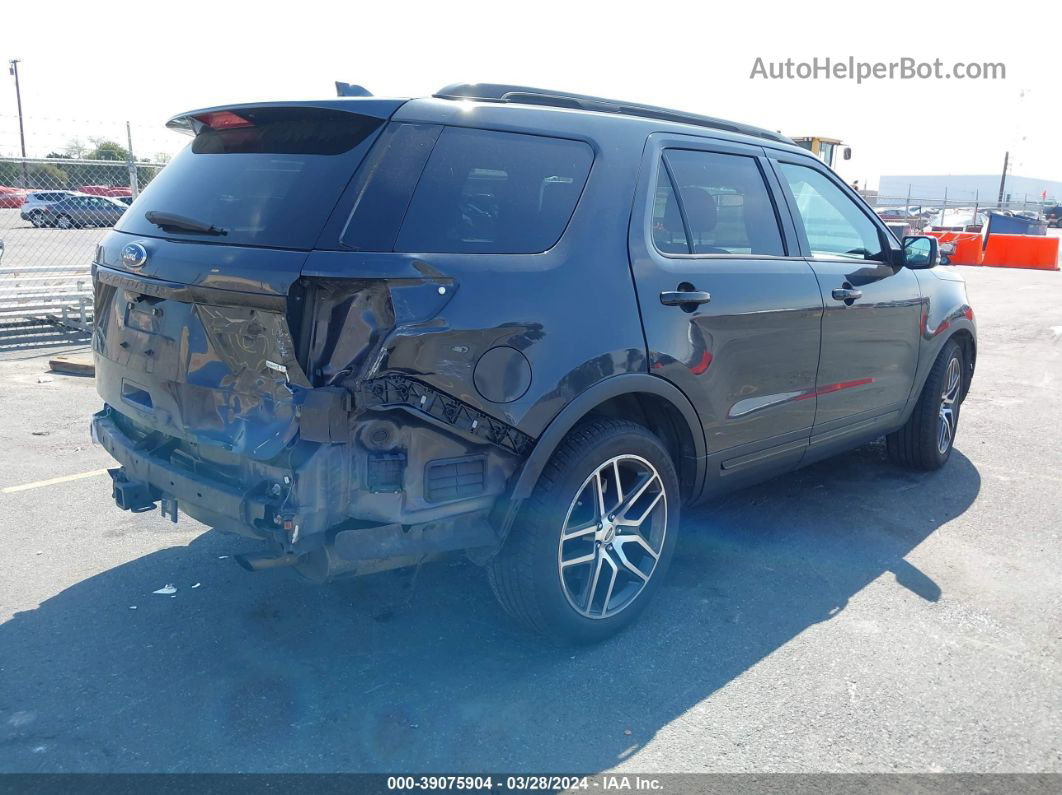 2017 Ford Explorer Sport Gray vin: 1FM5K8GT4HGD21455