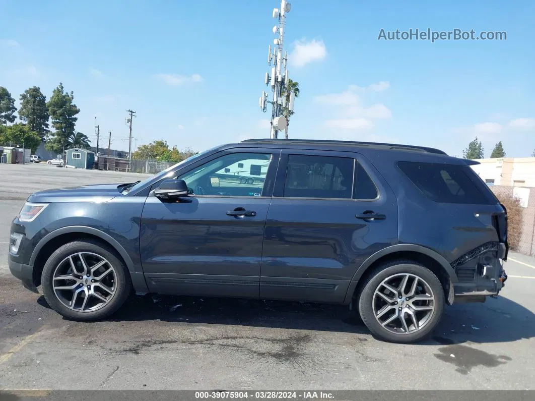 2017 Ford Explorer Sport Gray vin: 1FM5K8GT4HGD21455