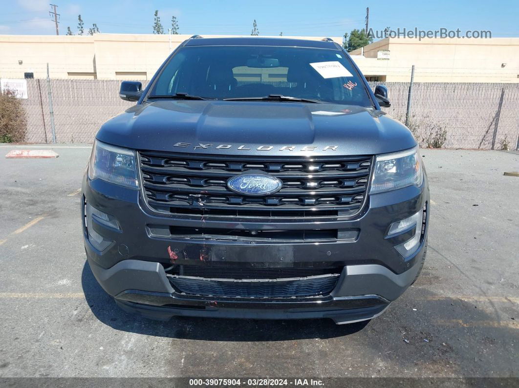 2017 Ford Explorer Sport Gray vin: 1FM5K8GT4HGD21455