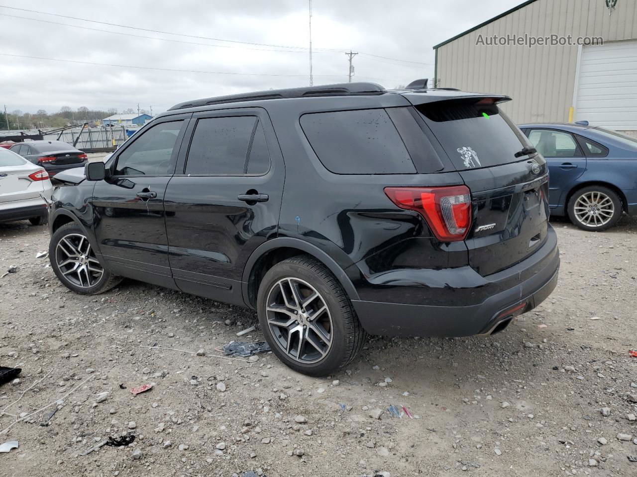 2017 Ford Explorer Sport Black vin: 1FM5K8GT4HGE35309