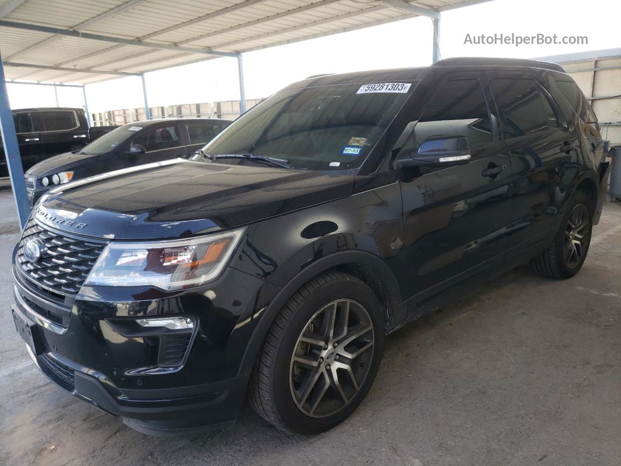 2018 Ford Explorer Sport Черный vin: 1FM5K8GT4JGC40977