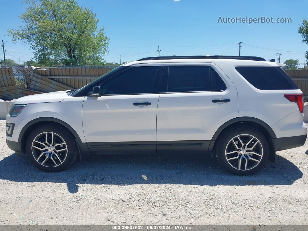 2017 Ford Explorer Sport White vin: 1FM5K8GT5HGA56125