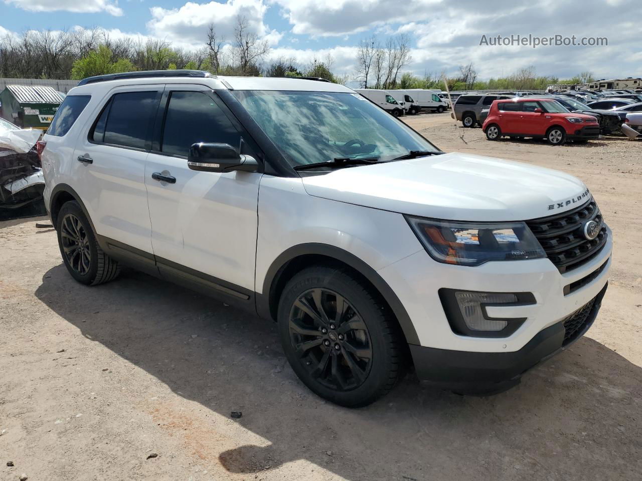 2017 Ford Explorer Sport White vin: 1FM5K8GT5HGB30420