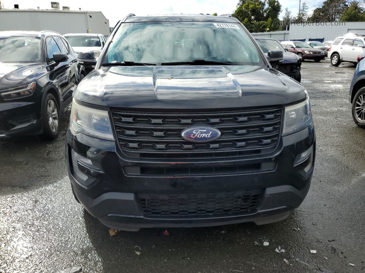 2017 Ford Explorer Sport Blue vin: 1FM5K8GT5HGC77935