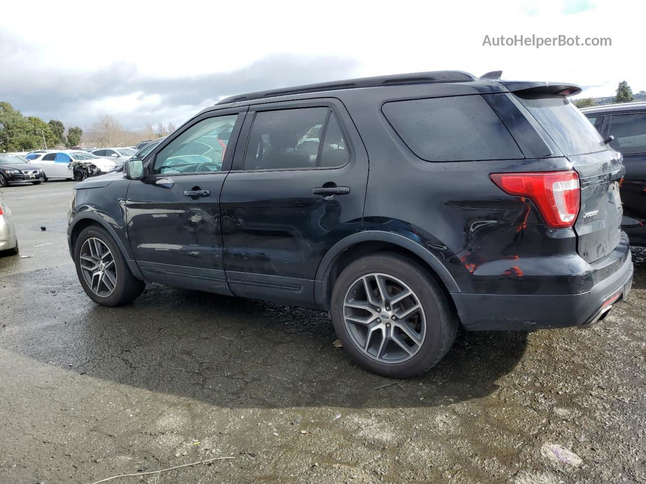 2017 Ford Explorer Sport Blue vin: 1FM5K8GT5HGC77935