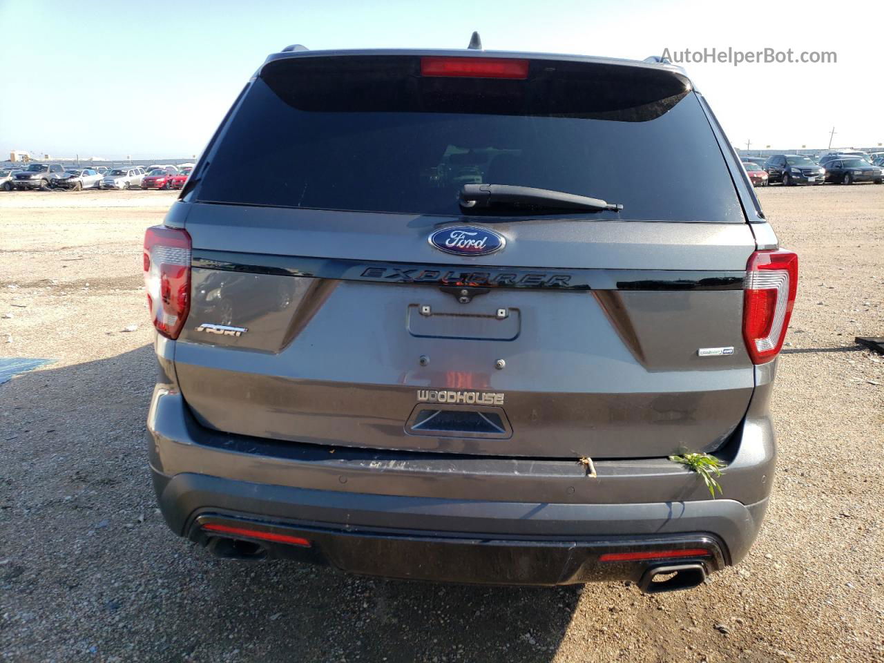 2017 Ford Explorer Sport Gray vin: 1FM5K8GT5HGD21044