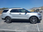 2017 Ford Explorer Sport Silver vin: 1FM5K8GT5HGD55789