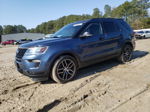 2018 Ford Explorer Sport Blue vin: 1FM5K8GT5JGB85908