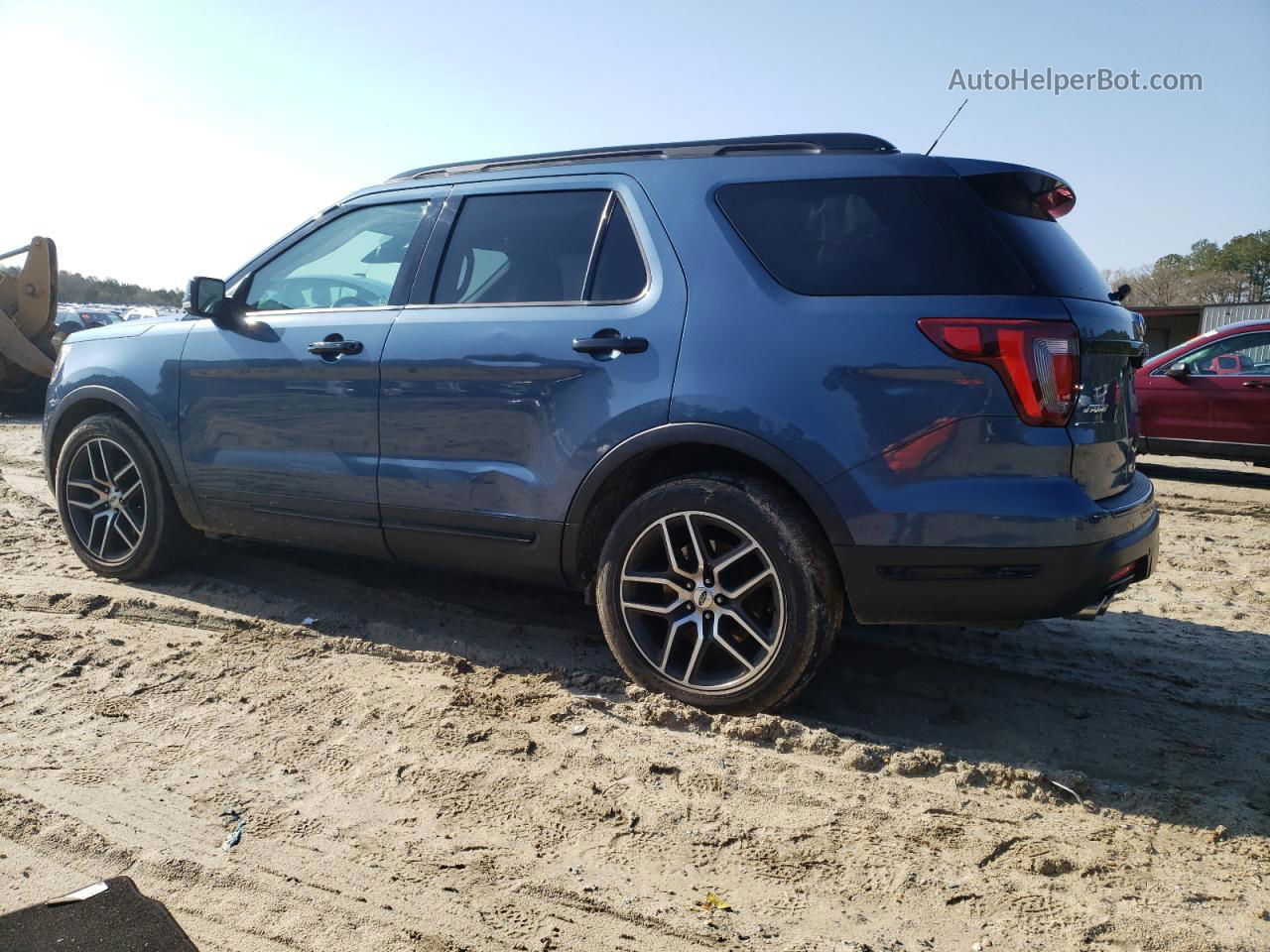 2018 Ford Explorer Sport Blue vin: 1FM5K8GT5JGB85908