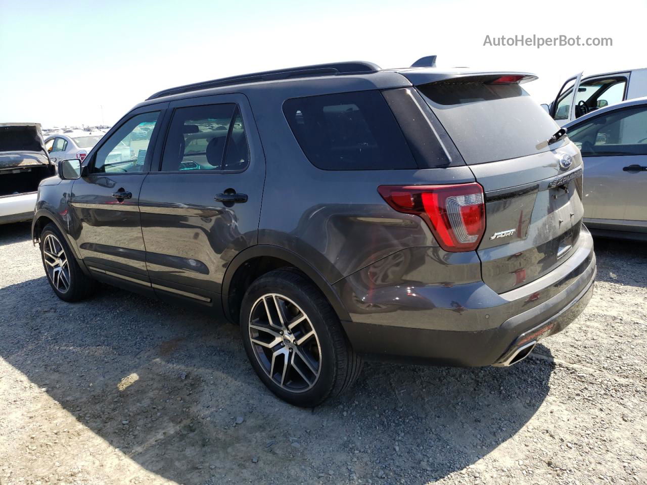 2017 Ford Explorer Sport Gray vin: 1FM5K8GT6HGB53687