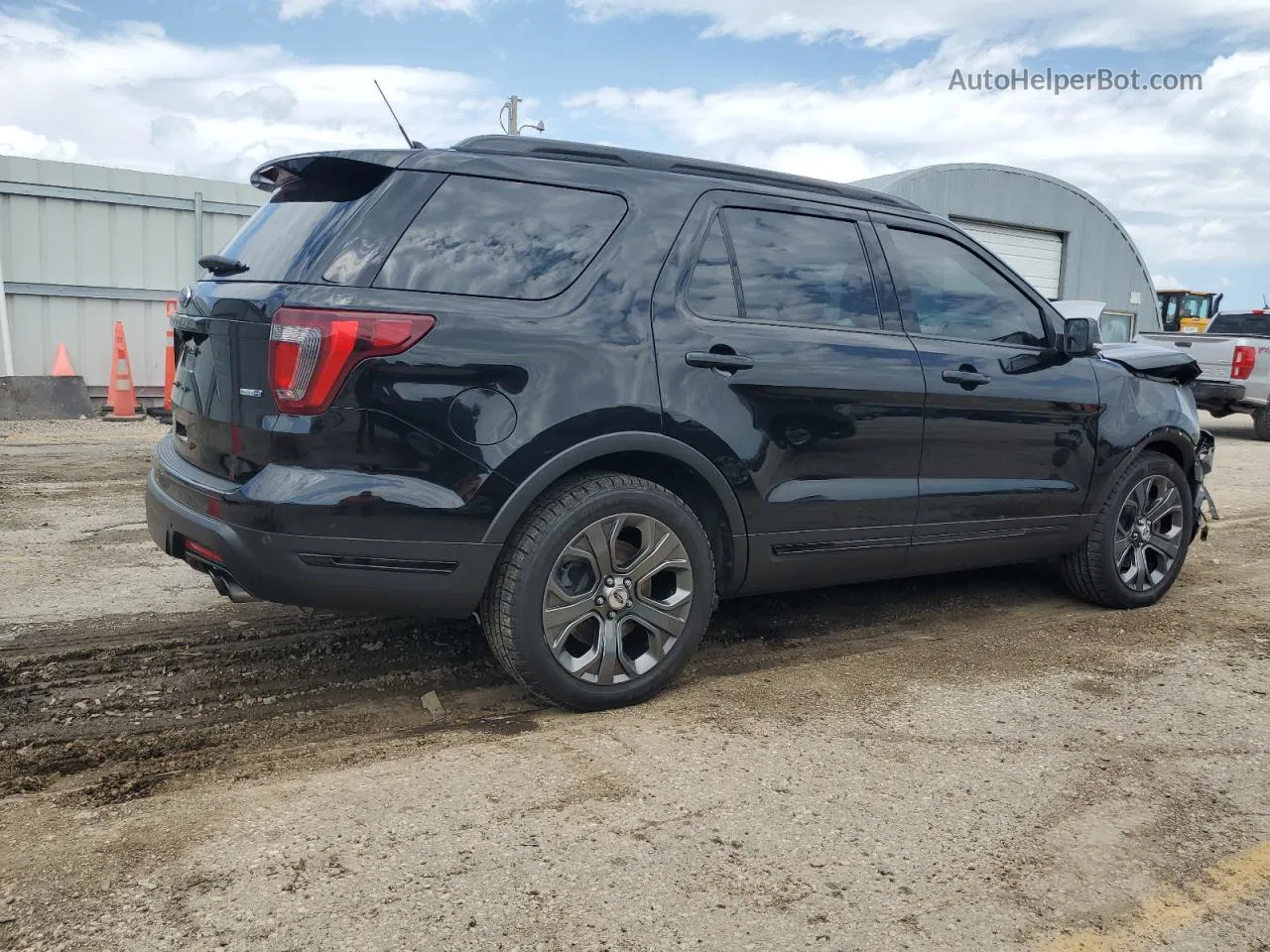 2018 Ford Explorer Sport Black vin: 1FM5K8GT6JGA97532