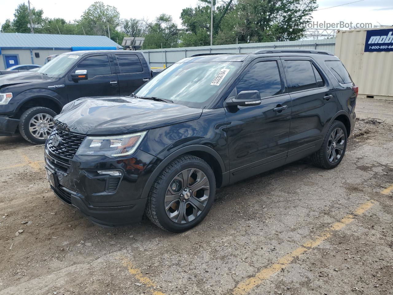 2018 Ford Explorer Sport Black vin: 1FM5K8GT6JGA97532