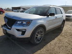 2018 Ford Explorer Sport Серебряный vin: 1FM5K8GT6JGC41371