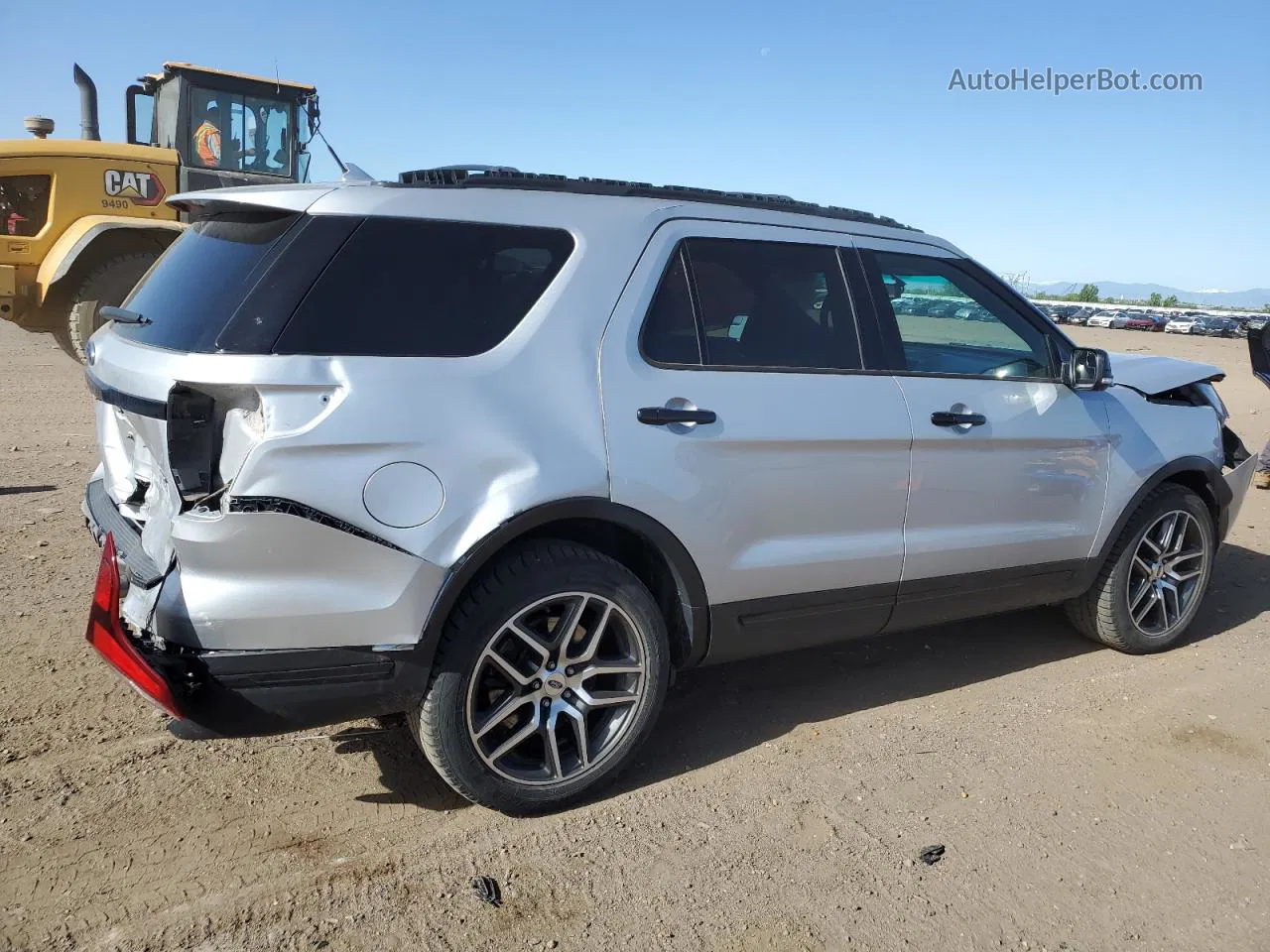 2018 Ford Explorer Sport Silver vin: 1FM5K8GT6JGC41371