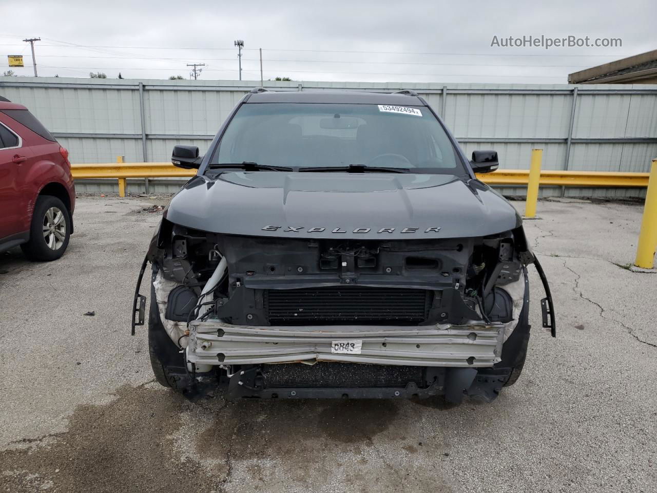 2017 Ford Explorer Sport Gray vin: 1FM5K8GT7HGB39068