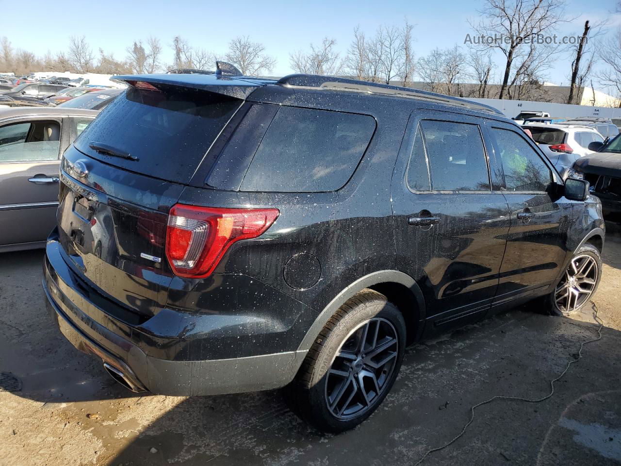 2017 Ford Explorer Sport Black vin: 1FM5K8GT7HGC08244