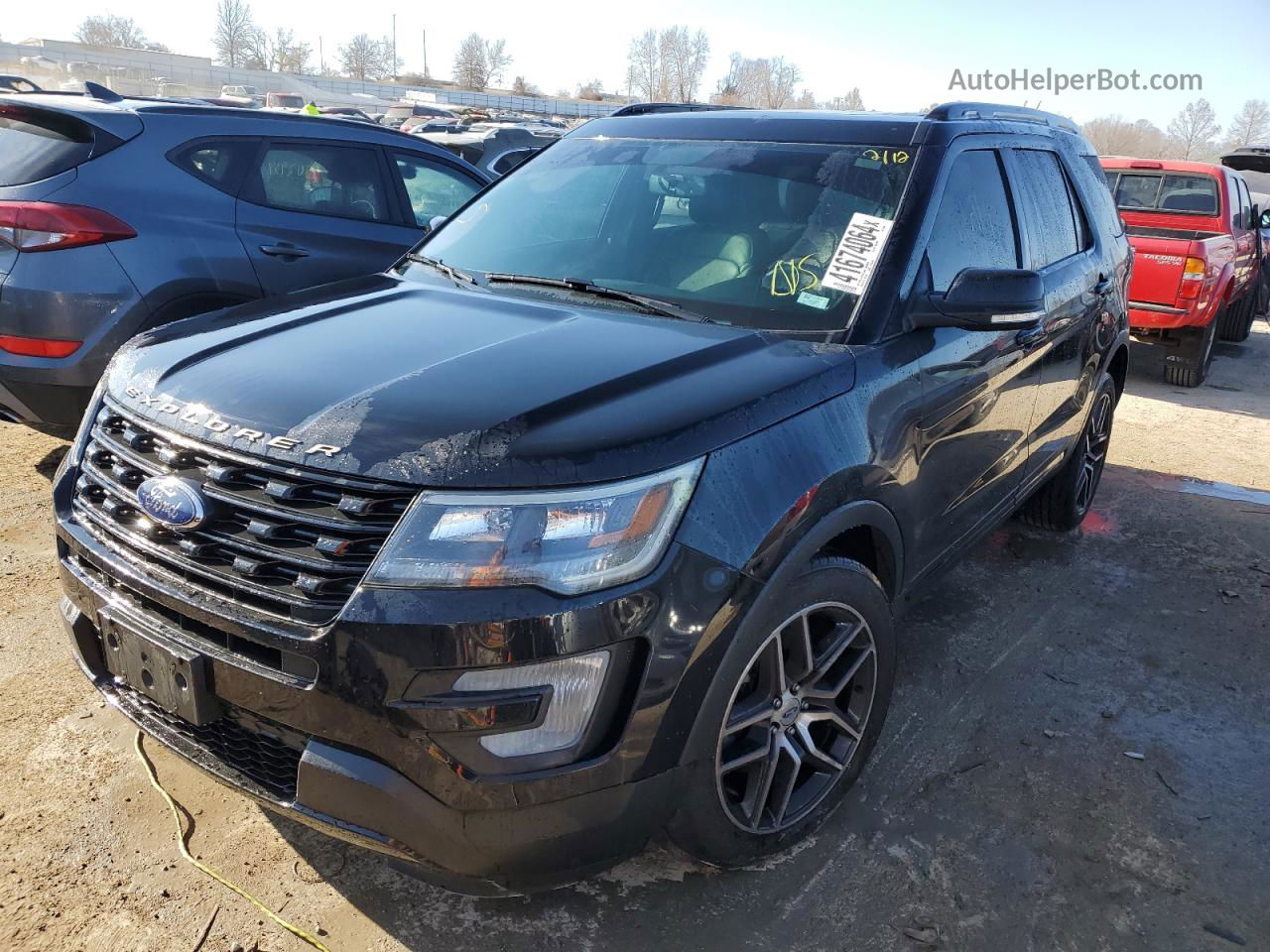 2017 Ford Explorer Sport Black vin: 1FM5K8GT7HGC08244