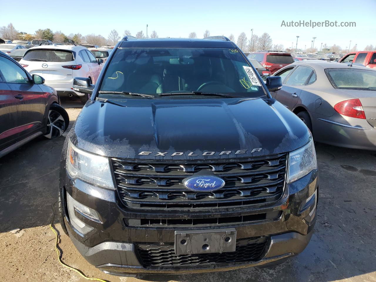 2017 Ford Explorer Sport Black vin: 1FM5K8GT7HGC08244