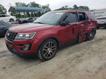 2017 Ford Explorer Sport Burgundy vin: 1FM5K8GT7HGC64619