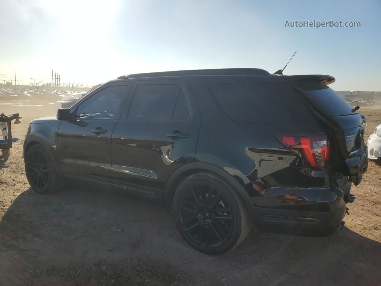 2018 Ford Explorer Sport Черный vin: 1FM5K8GT7JGA25593