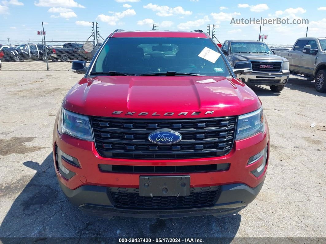 2017 Ford Explorer Sport Red vin: 1FM5K8GT8HGA59195