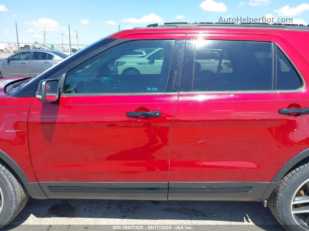 2017 Ford Explorer Sport Red vin: 1FM5K8GT8HGA59195