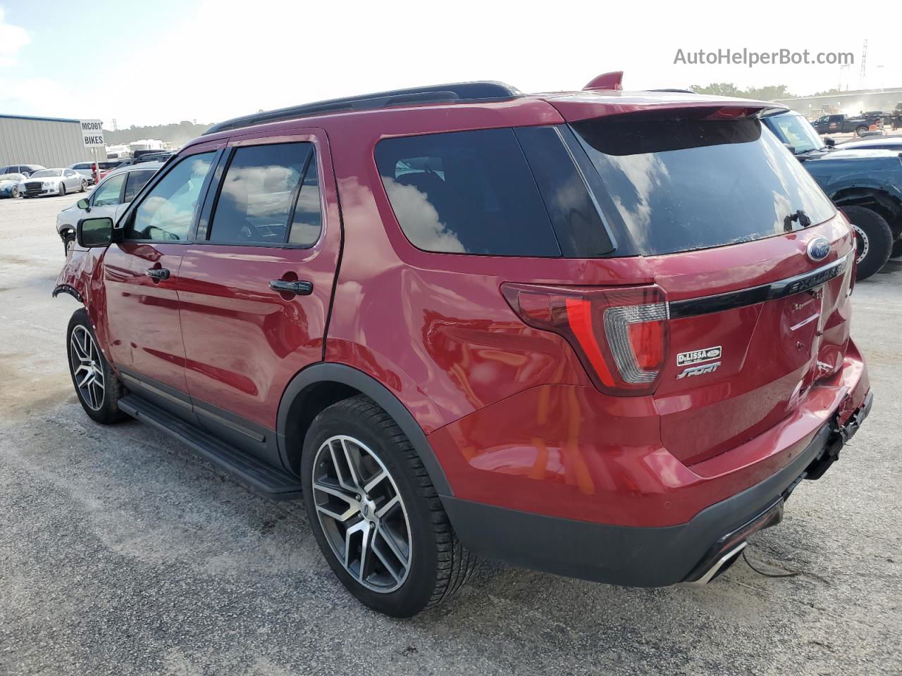 2017 Ford Explorer Sport Красный vin: 1FM5K8GT8HGB06189