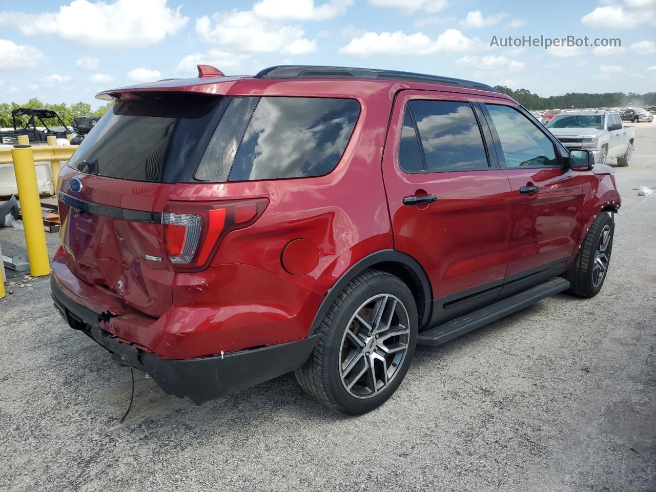 2017 Ford Explorer Sport Red vin: 1FM5K8GT8HGB06189