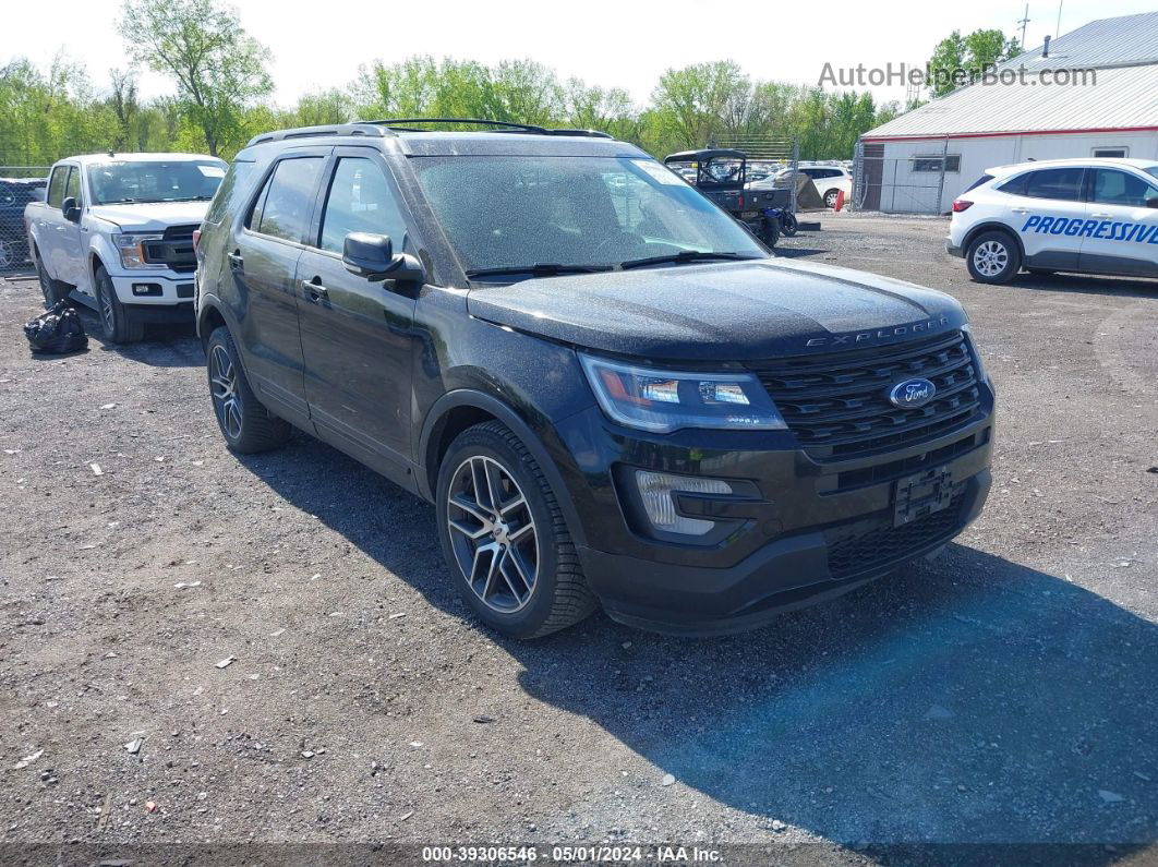 2017 Ford Explorer Sport Black vin: 1FM5K8GT8HGC64354