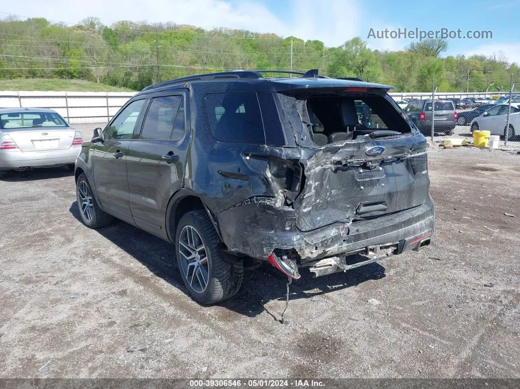 2017 Ford Explorer Sport Black vin: 1FM5K8GT8HGC64354