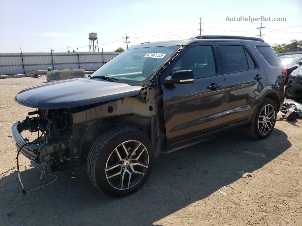 2017 Ford Explorer Sport Charcoal vin: 1FM5K8GT8HGD81349