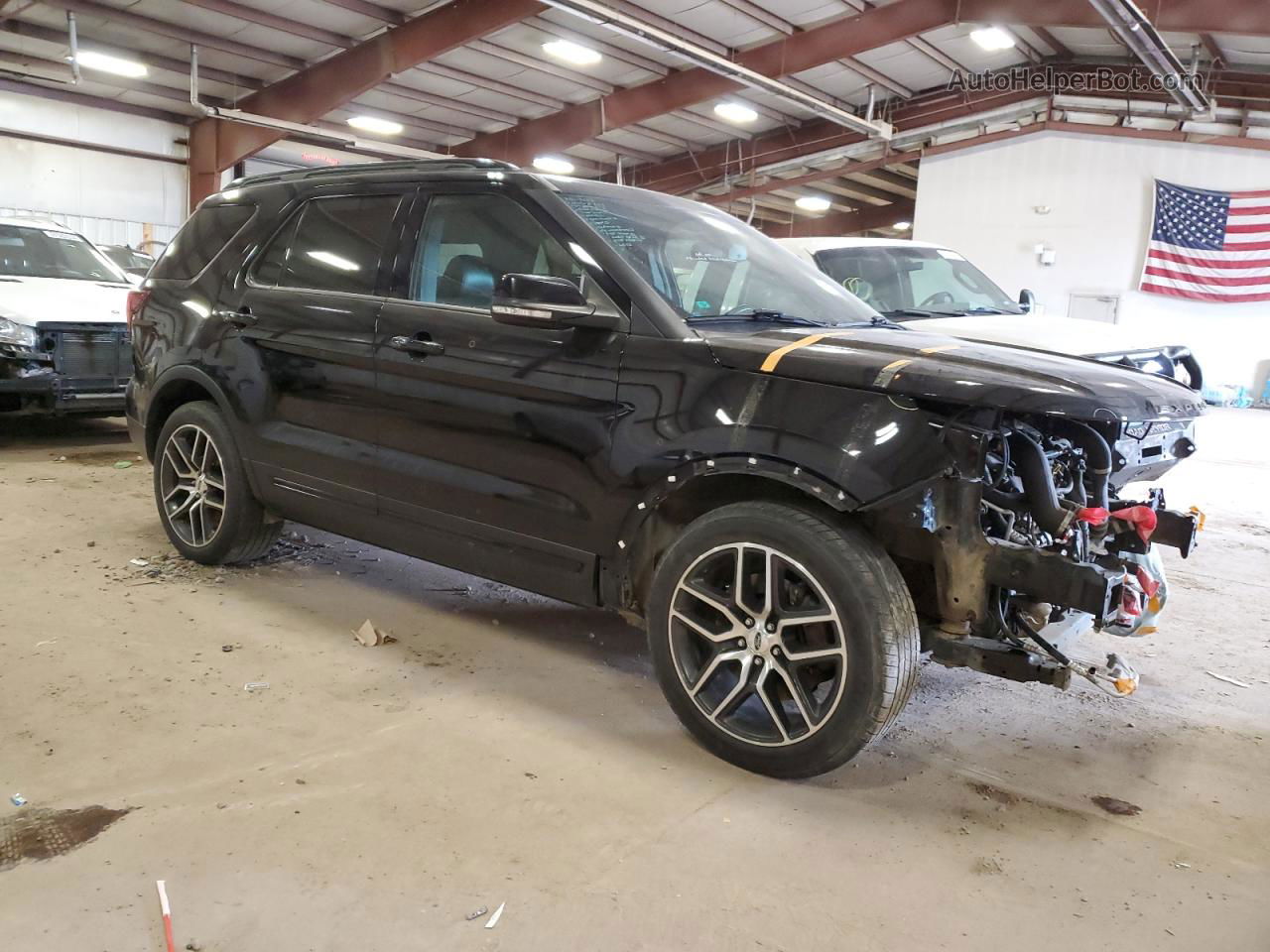 2017 Ford Explorer Sport Black vin: 1FM5K8GT9HGA02827