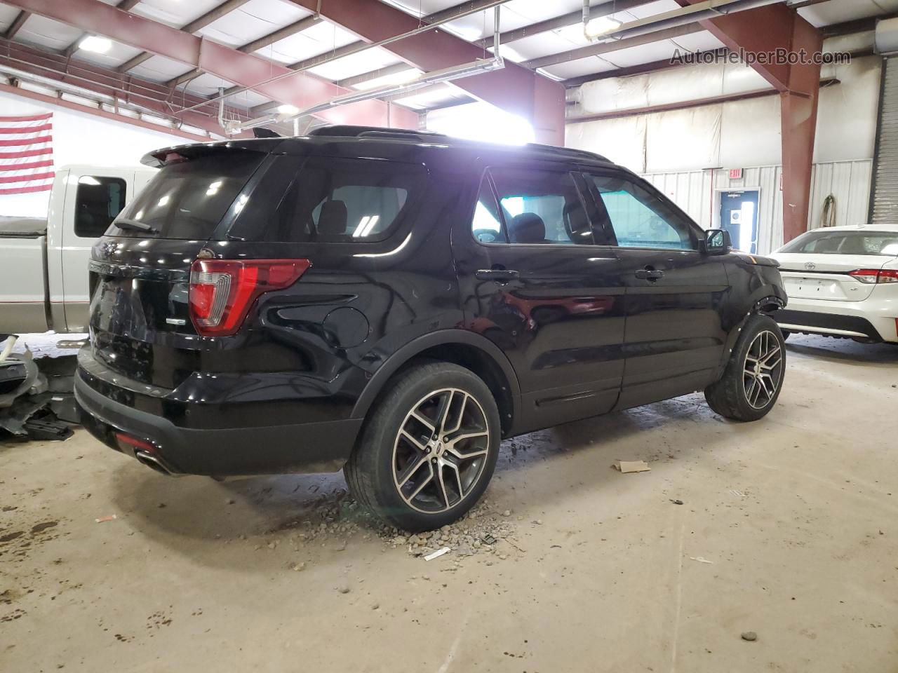 2017 Ford Explorer Sport Black vin: 1FM5K8GT9HGA02827