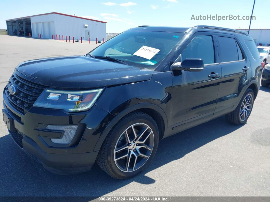 2017 Ford Explorer Sport Black vin: 1FM5K8GT9HGB91124