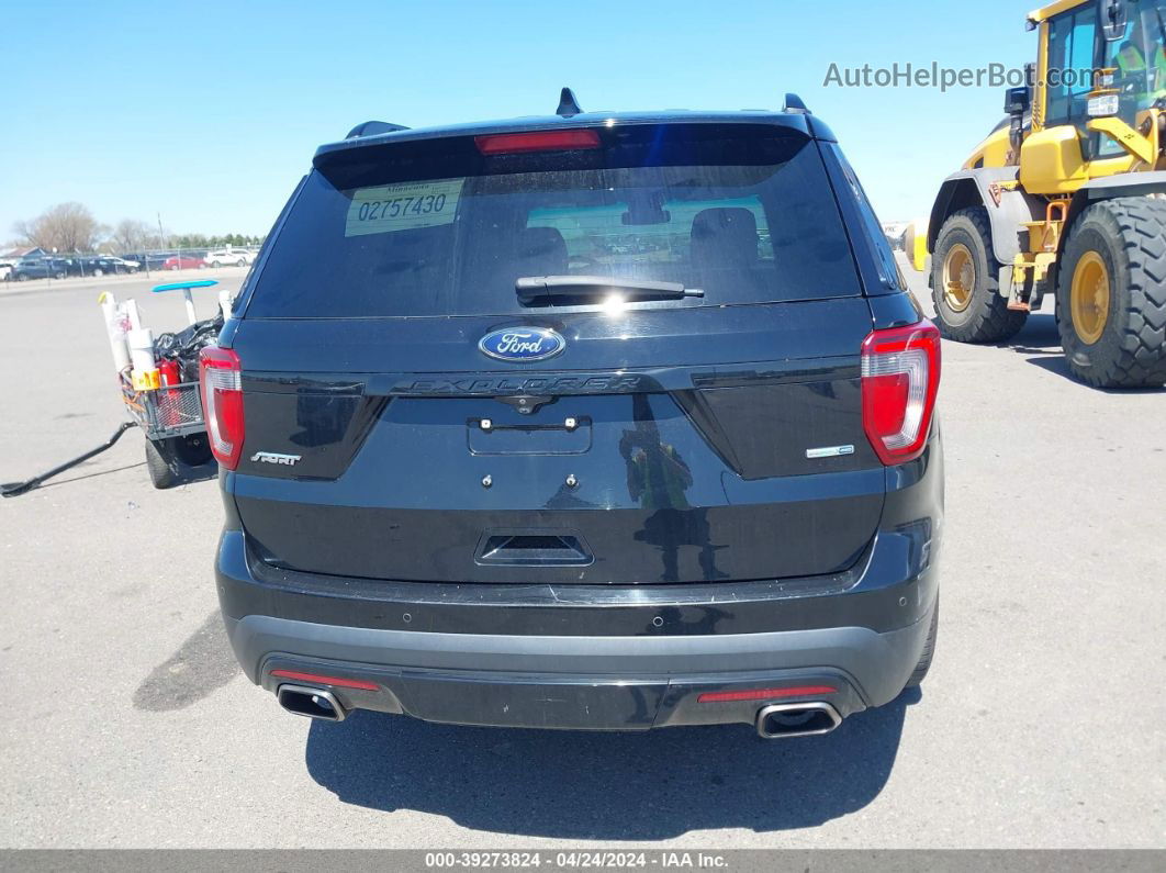 2017 Ford Explorer Sport Black vin: 1FM5K8GT9HGB91124