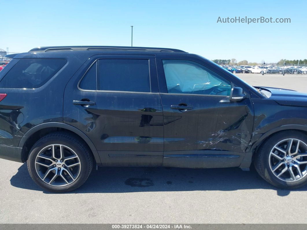 2017 Ford Explorer Sport Black vin: 1FM5K8GT9HGB91124