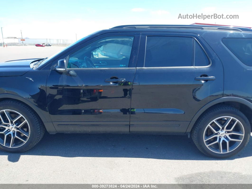 2017 Ford Explorer Sport Black vin: 1FM5K8GT9HGB91124