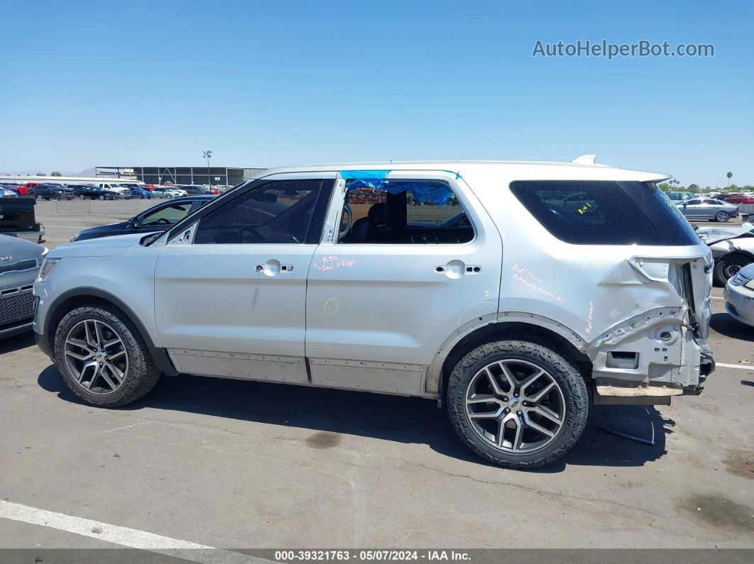 2017 Ford Explorer Sport Silver vin: 1FM5K8GT9HGC37051