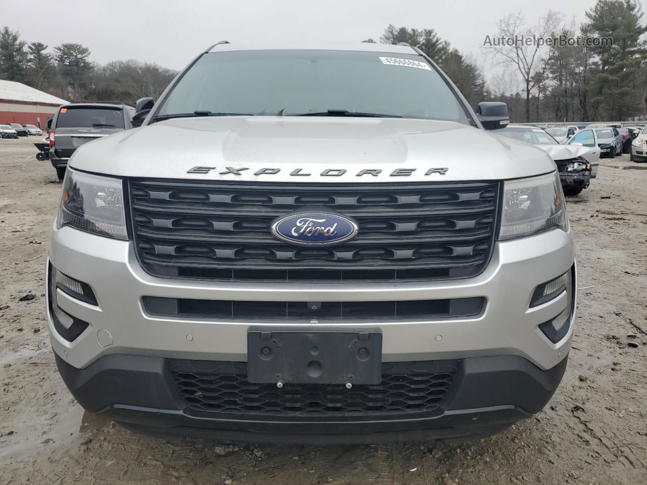 2017 Ford Explorer Sport Silver vin: 1FM5K8GTXHGA96426